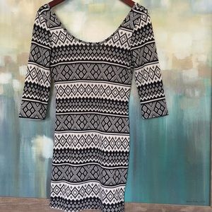 Tapestry Pattern Bodycon Dress